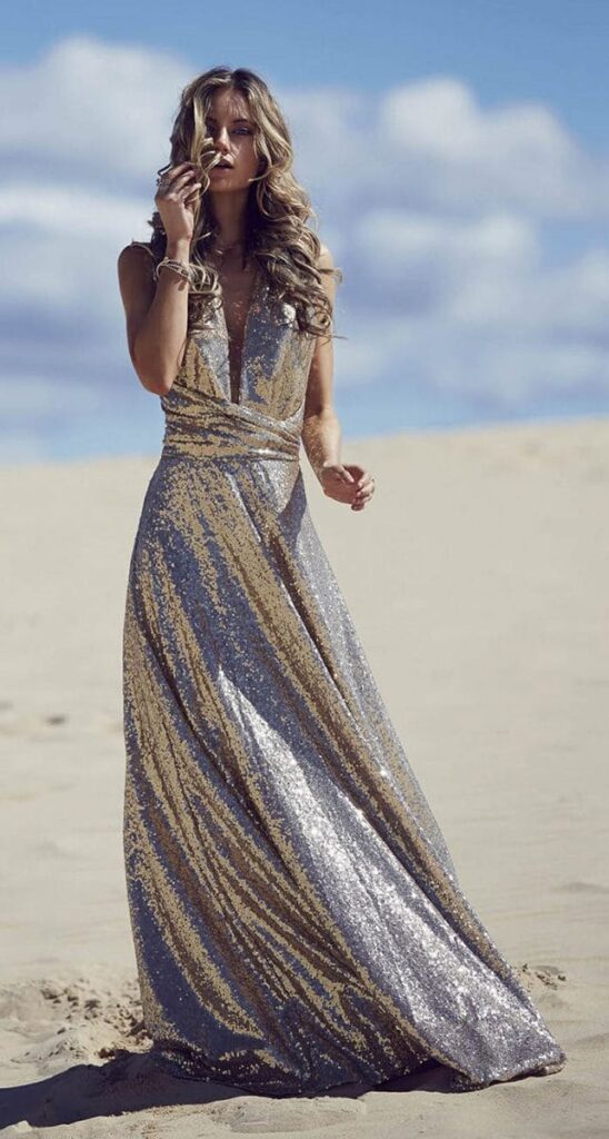 Sequins infinity dress