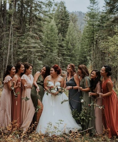 Rustic Bridesmaids