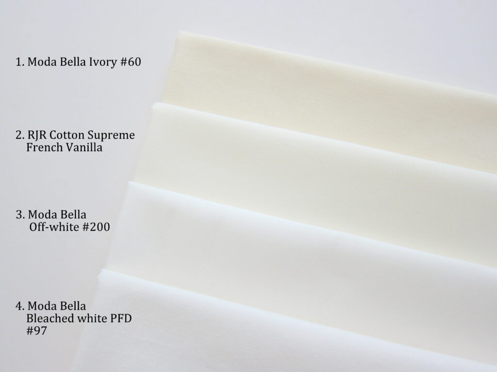 Shades of white fabric